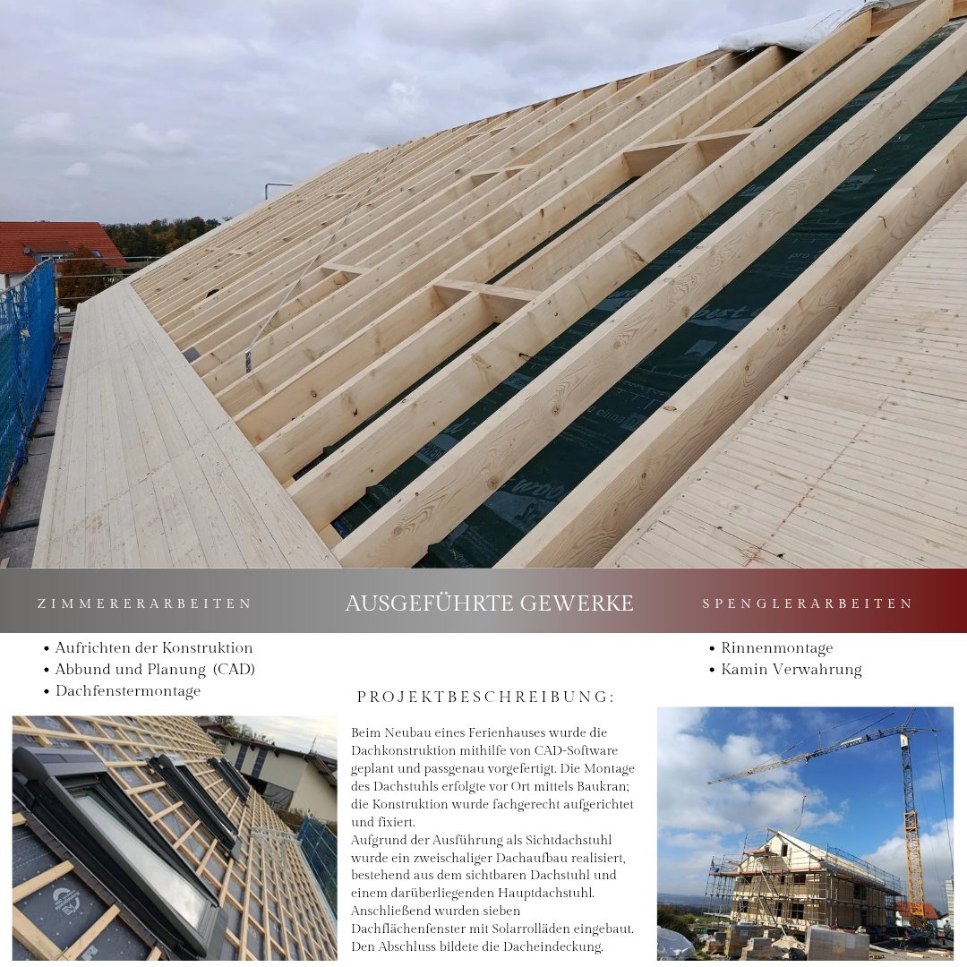 Neubau eines Ferienhauses