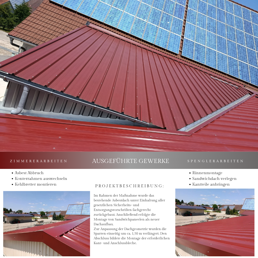 Asbest Dachsanierung
